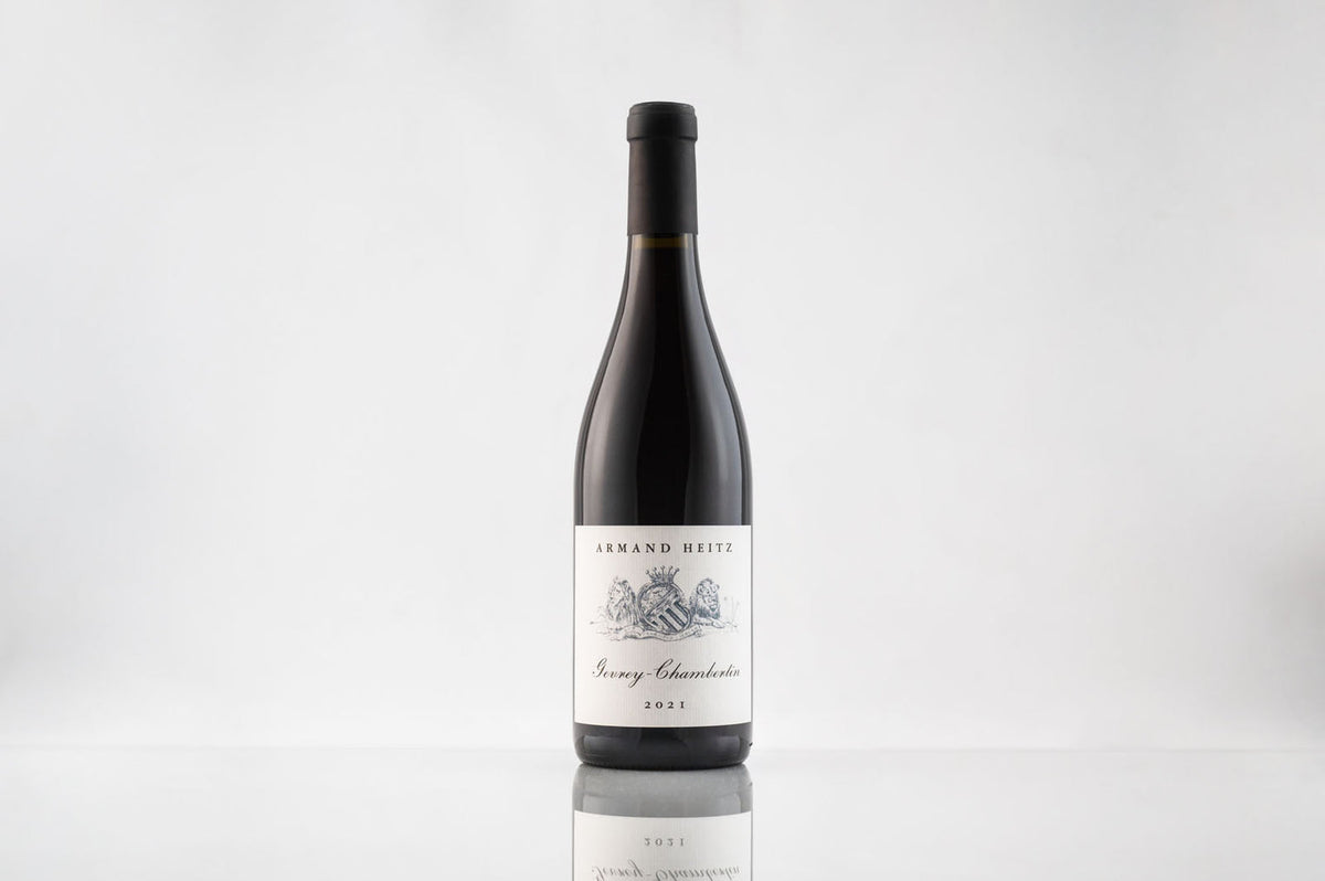 Armand Heitz Gevrey-Chambertin 2021, official producer bottle illustration. Refer to the listed bottle size.