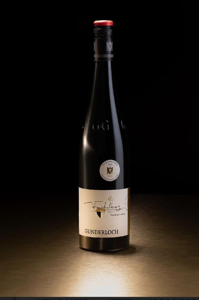 Gunderloch Fenchelberg Riesling Grosses Gewachs - official VDP bottle image for illustration, 2021 featured.