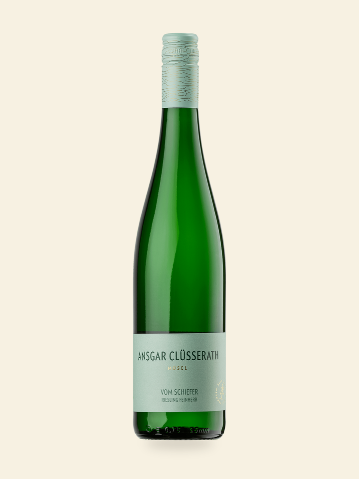 Harmonised bottle image for Ansgar Clüsserath Schiefer Riesling Feinherb 2022; refer to the listed vintage and bottle size