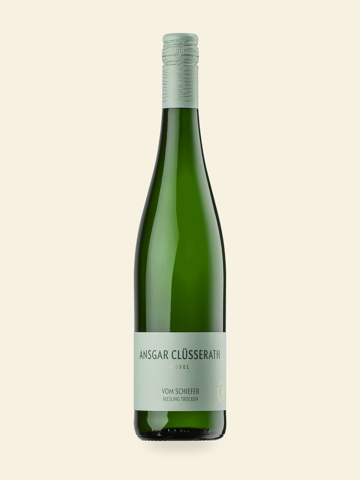 Harmonised bottle image for Ansgar Clüsserath Vom Schiefer Trocken 2021; refer to the listed vintage and bottle size