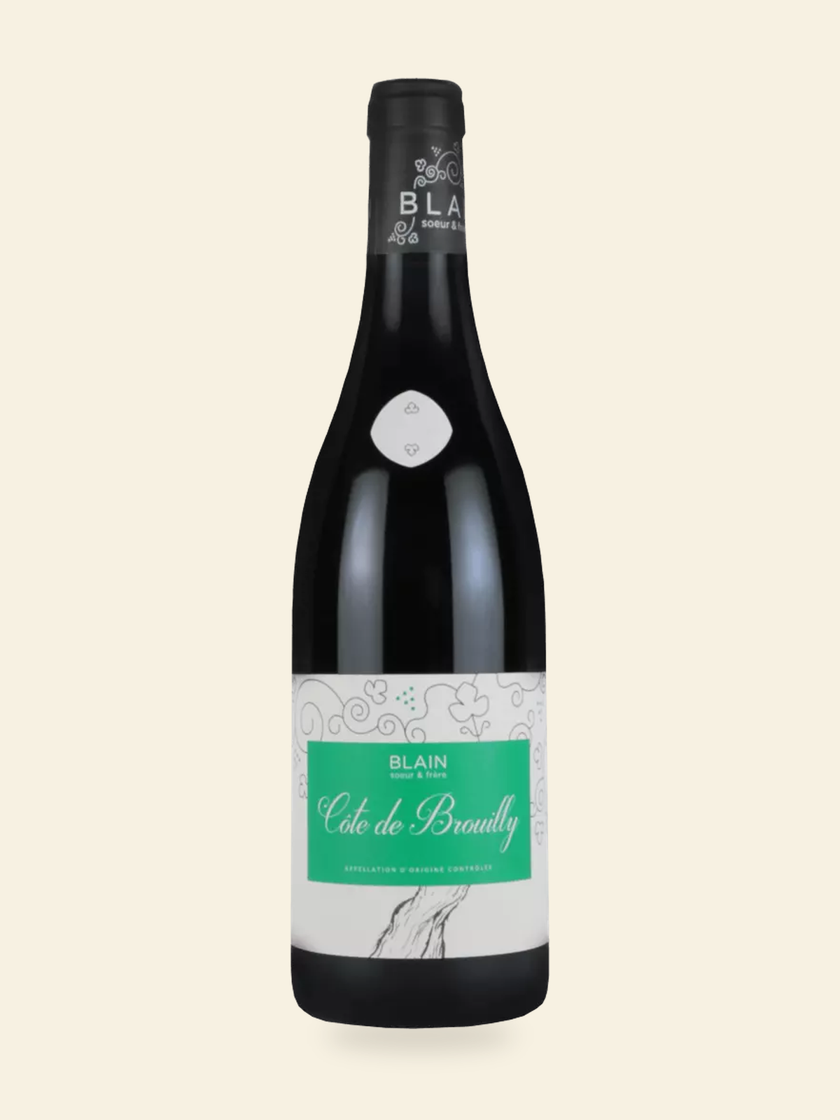 Harmonised bottle image for Blain Soeur et Frère Côte de Brouilly 2020; refer to the listed vintage and bottle size