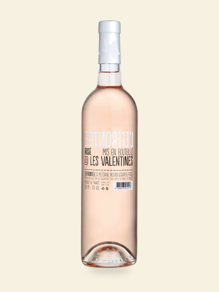 Harmonised bottle image for Château Les Valentines L'Effronté.e De Valentine 2022; refer to the listed vintage and bottle size