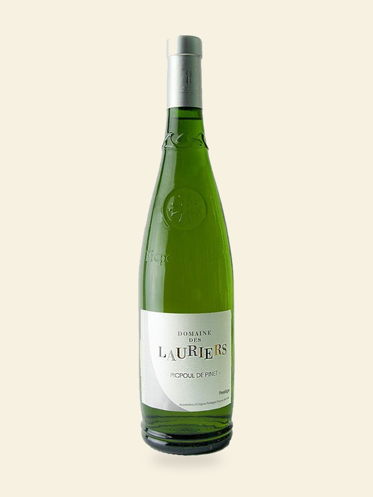 Harmonised bottle image for Domaine Des Lauriers Picpoul Pinet Prestige 2024; refer to the listed vintage and bottle size
