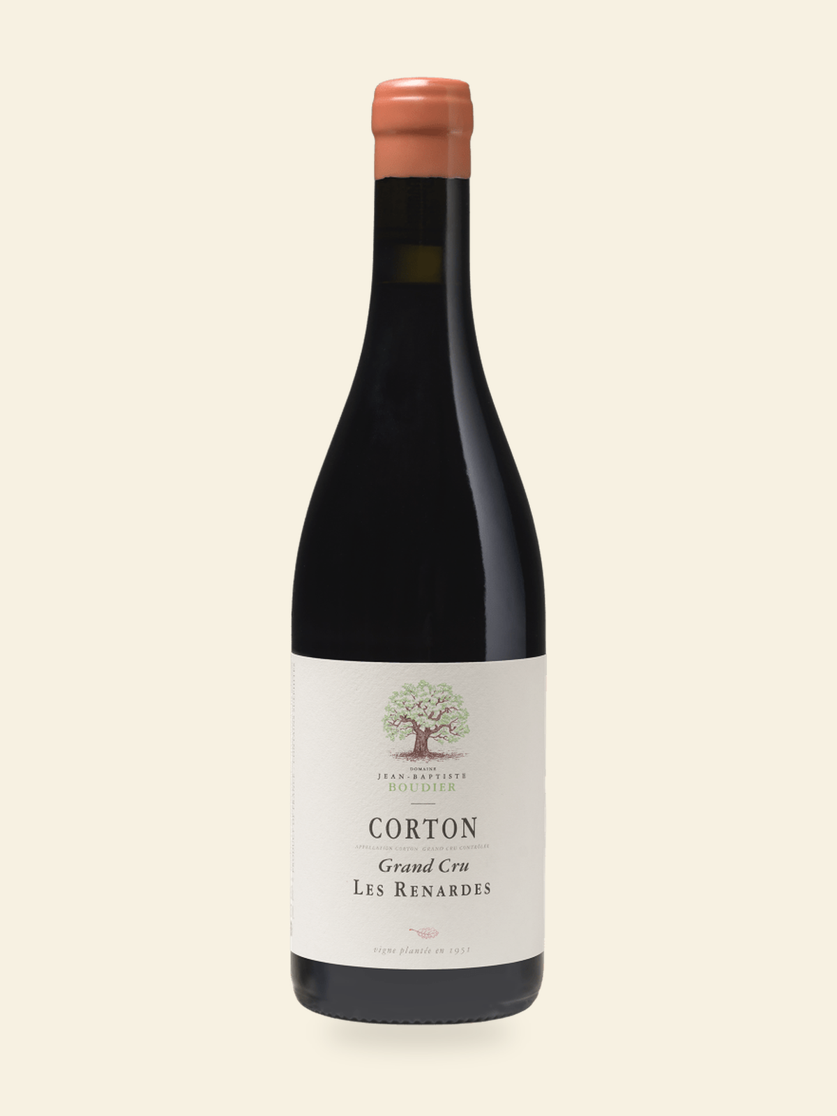Harmonised bottle image for Jean-Baptiste Boudier Corton Rouge Les Renardes 2022; refer to the listed vintage and bottle size