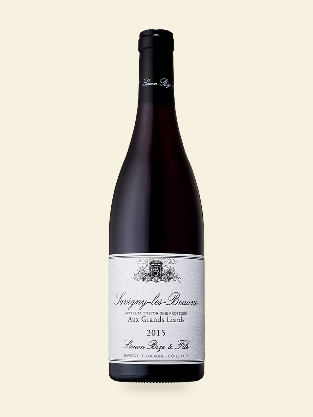 Harmonised bottle image for Simon Bize Savigny-Les-Beaune Aux Grands Liards 2021; refer to the listed vintage and bottle size