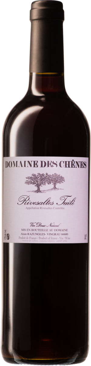 Domaine des Chenes Rivesaltes Tuile 75cl, official illustrative bottle photograph; offered vintage 2007